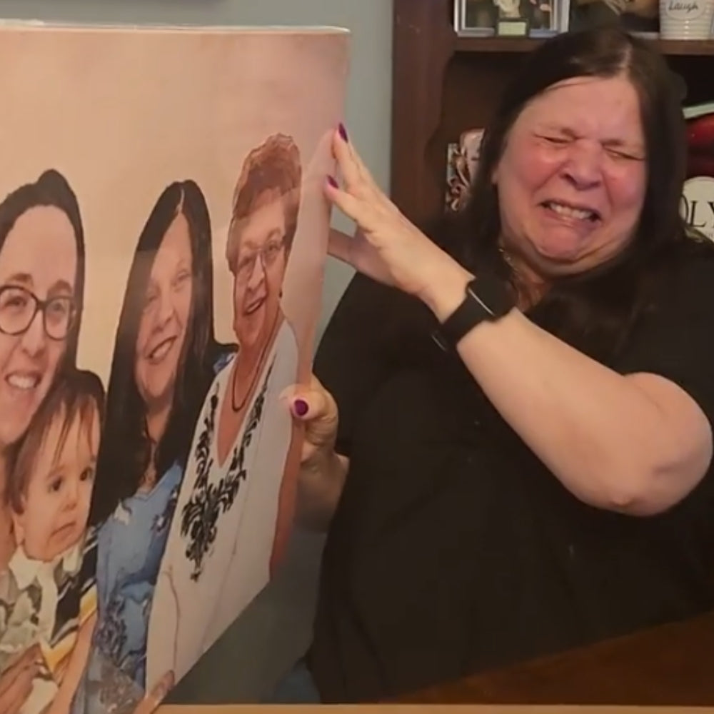 Steven's Heartfelt Mother’s Day: A Custom Family Painting Gift