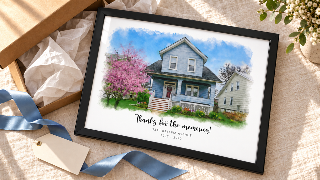 How a Custom House Portrait Keeps Home Close