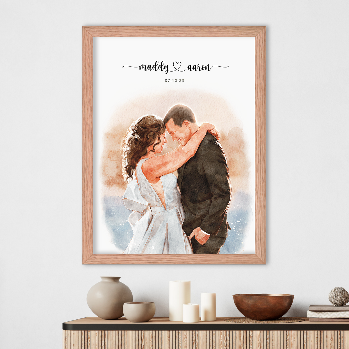 Custom Wedding Portrait